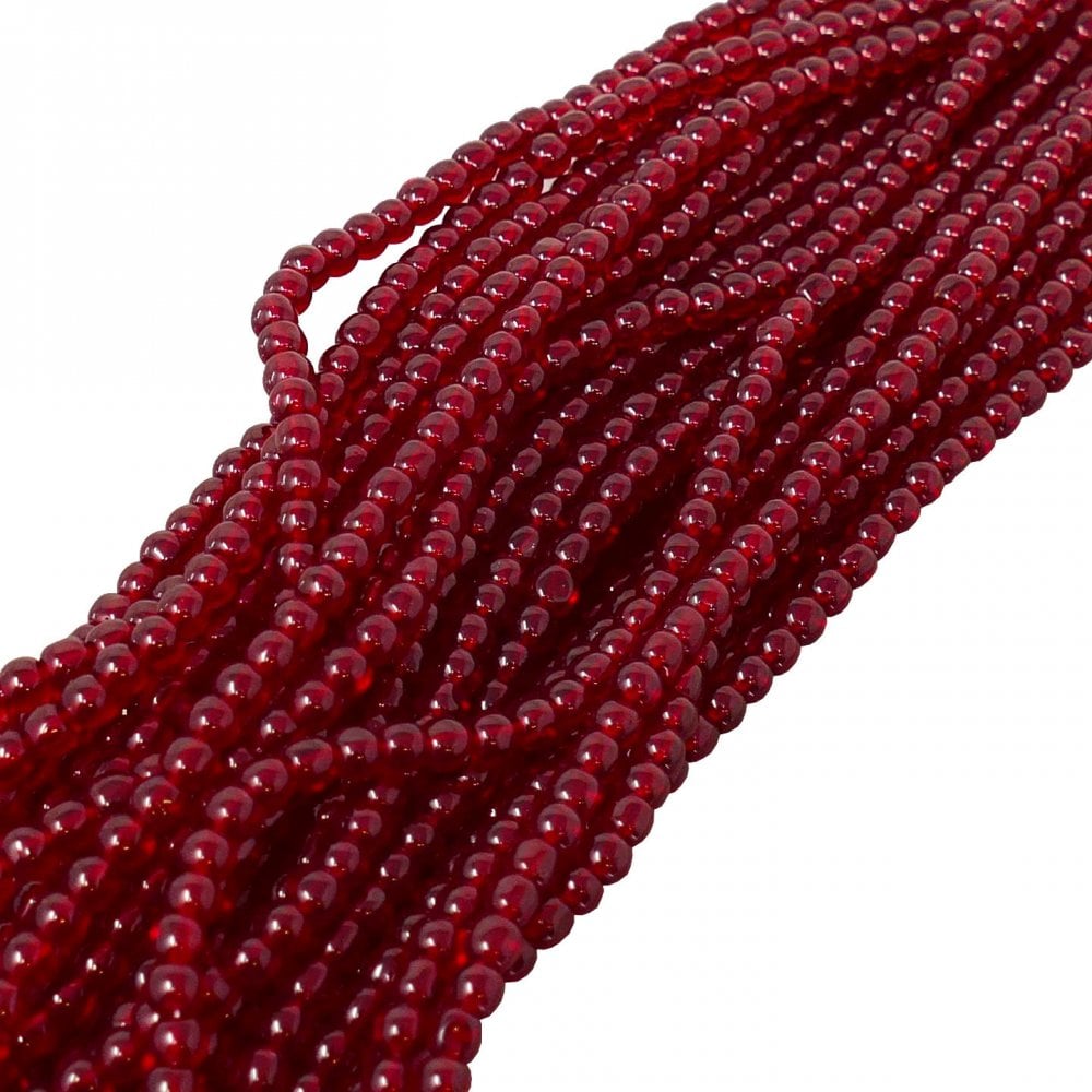 4mm Glass Beads Round, Assorted, Pack Of 10 Strings