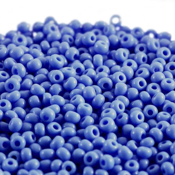 Czech Seed Beads 8/0 (3.2mm) - Opaque Blue - 20g