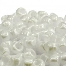 Opaque White Czech Glass 6mm Mini Pony Beads 100pc #49017-6-0300